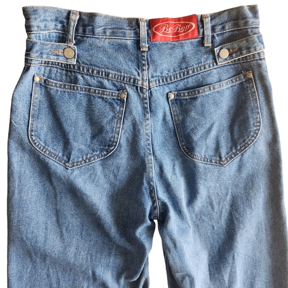 Vtg 80s 90s Be Bop High Rise Button Fly Jeans 100% Cotton USA Made Sz 9 (30×32) - Picture 8 of 15